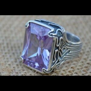 Silpada Sterling Silver Size 8 Lavender Fields Ring R2001